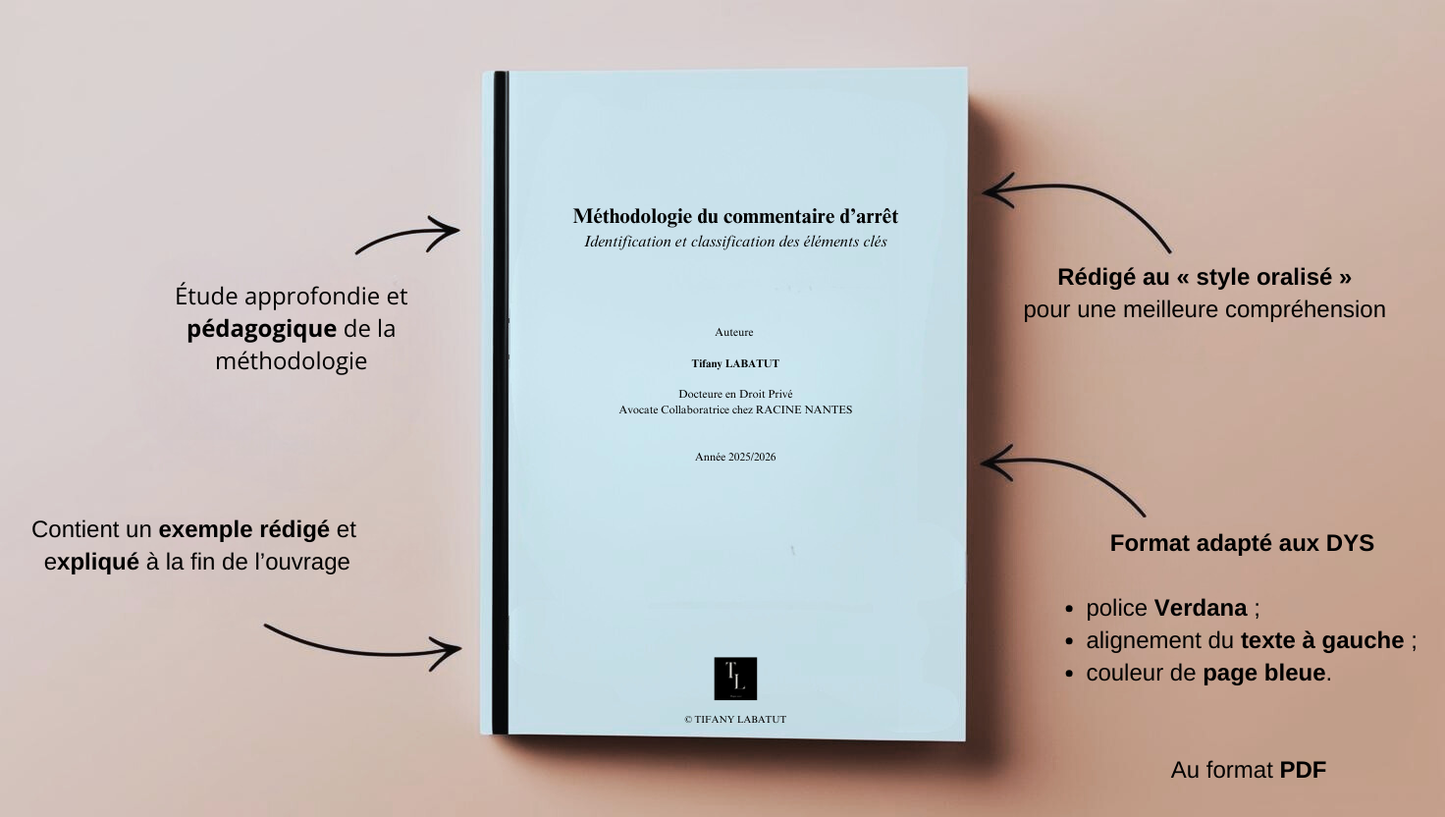 Méthodologie du commentaire d’arrêt - Identification et Classification des éléments clés 2025/2026 | PDF | version DYS
