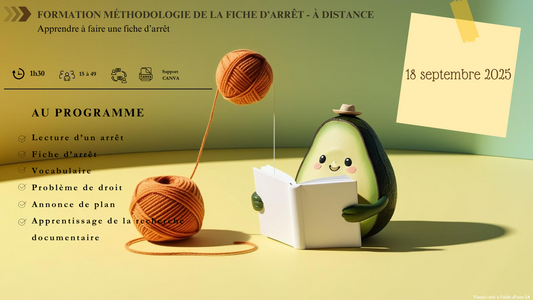 Méthodologie de la fiche d'arrêt | 1 h 30 | à distance